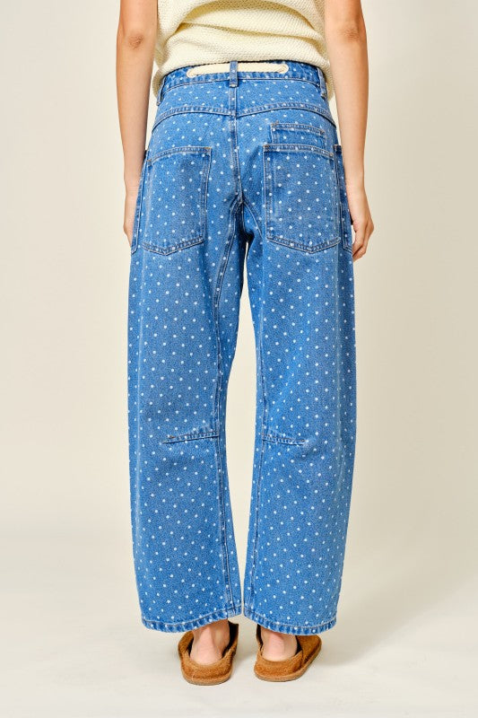 BARREL DOTS JEANS