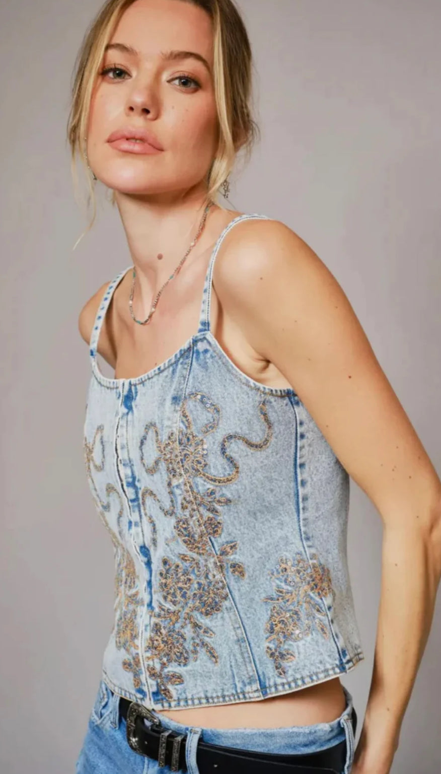 Lola denim Top