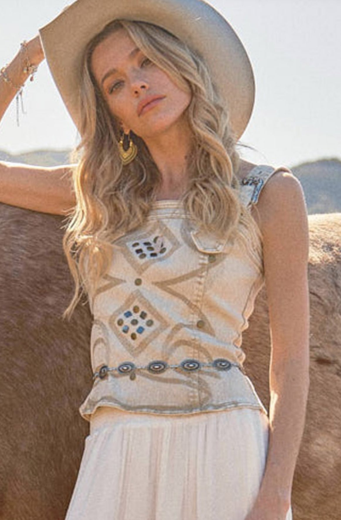 Siena Denim Top