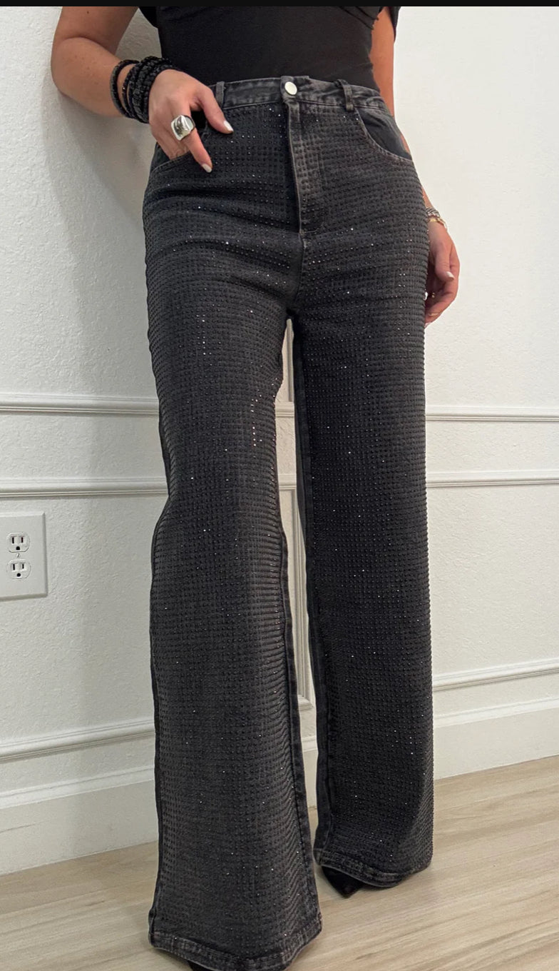 Shiny stones luna jeans