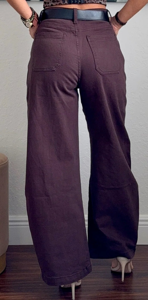 Mocha Barrel Pants