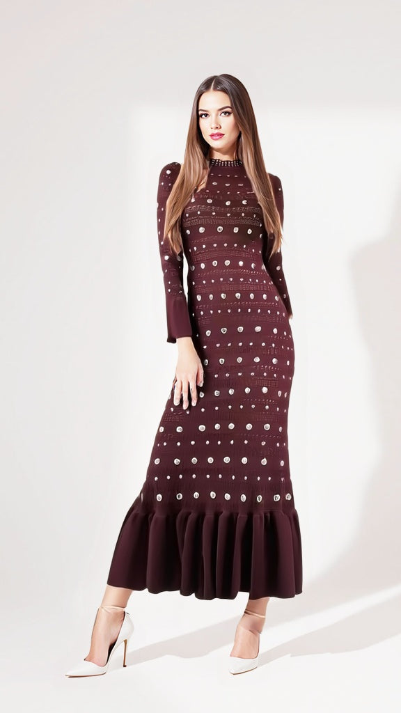 Wine fashion Dress