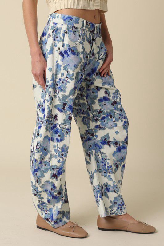 ARIANNA DENIM BARREL PANTS