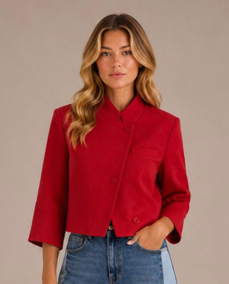 ASIMETRIC RED BLAZER
