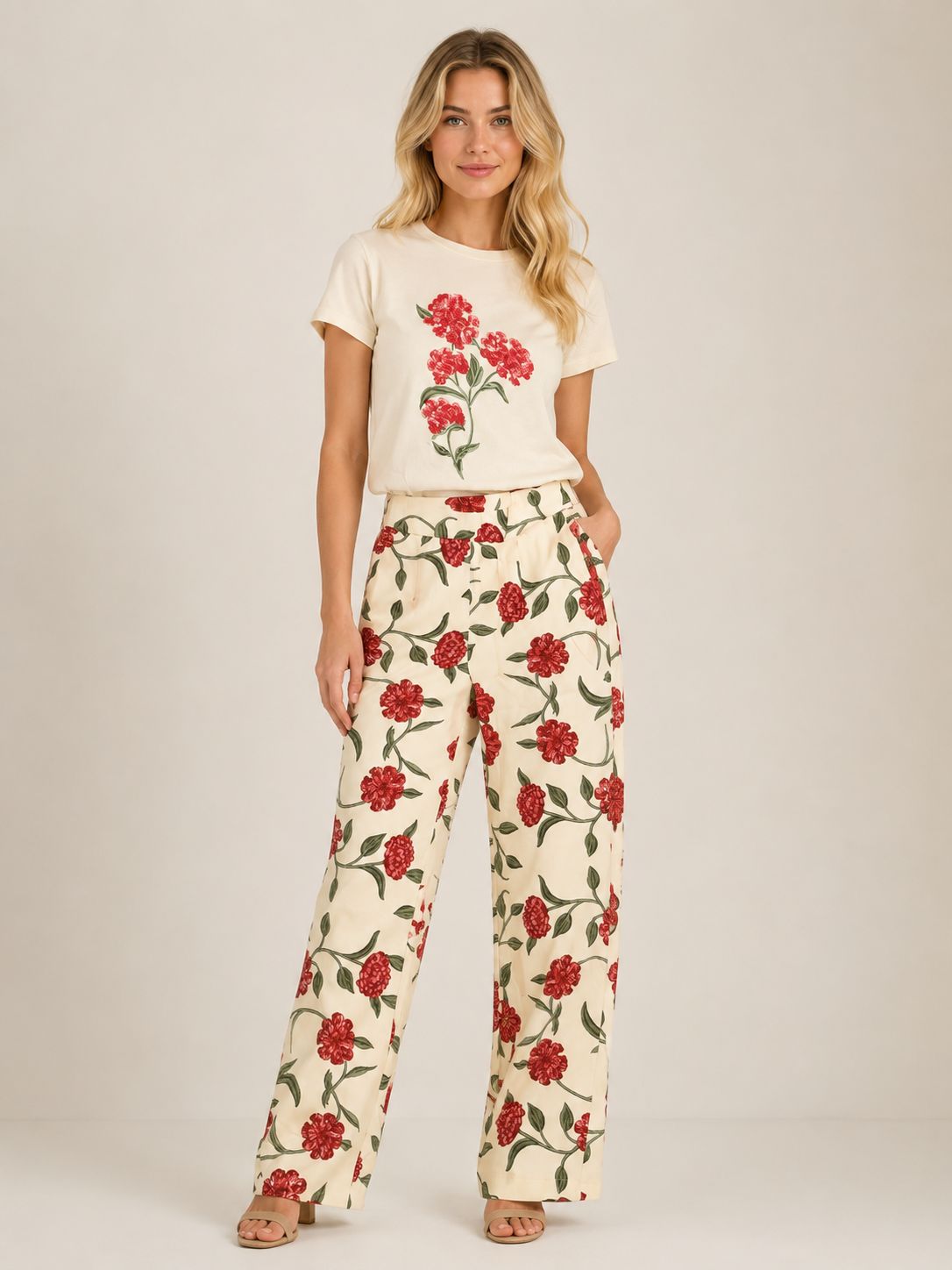 RED FLOWER SET