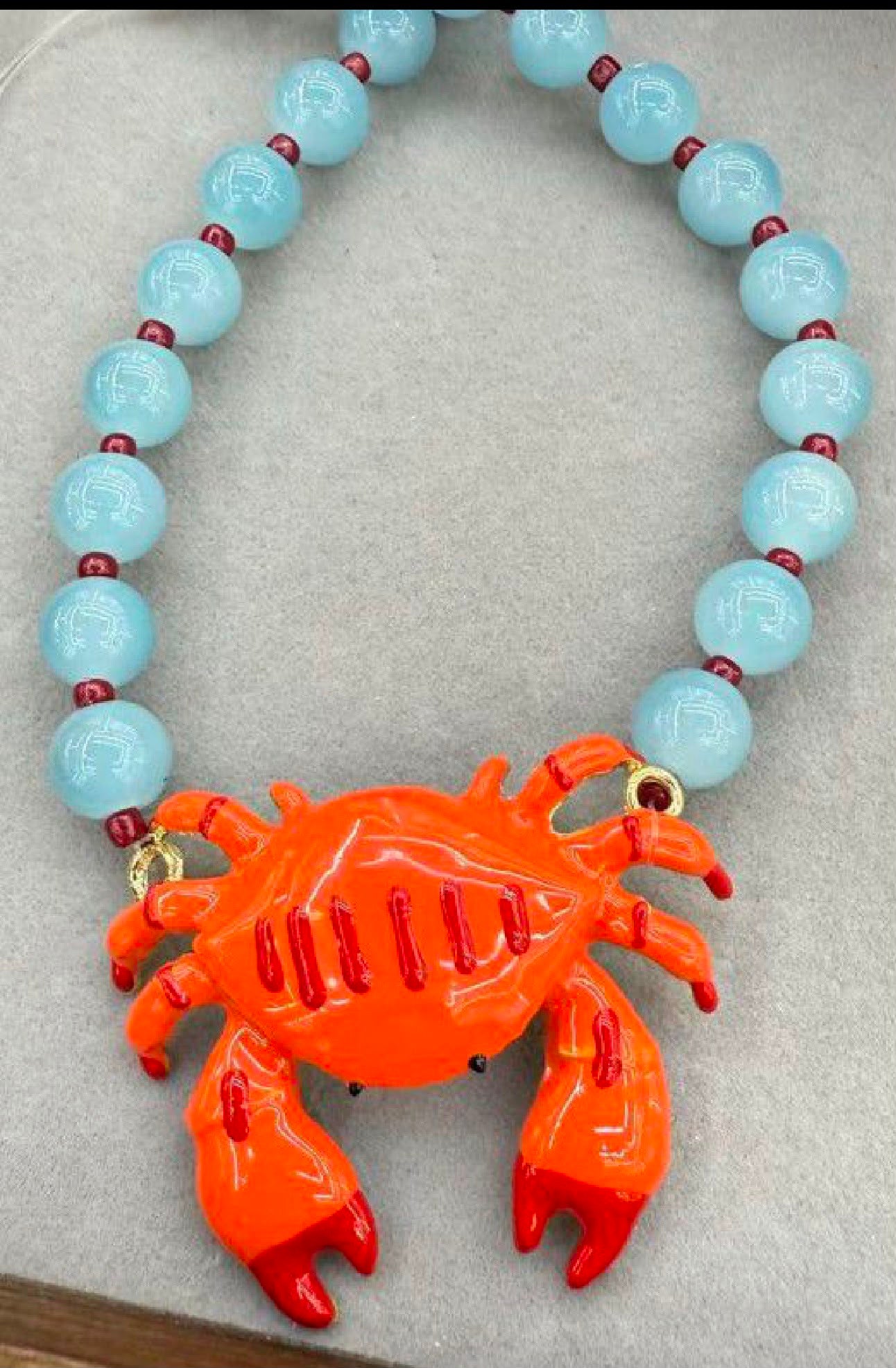 CRAB BLUE NECKLACE