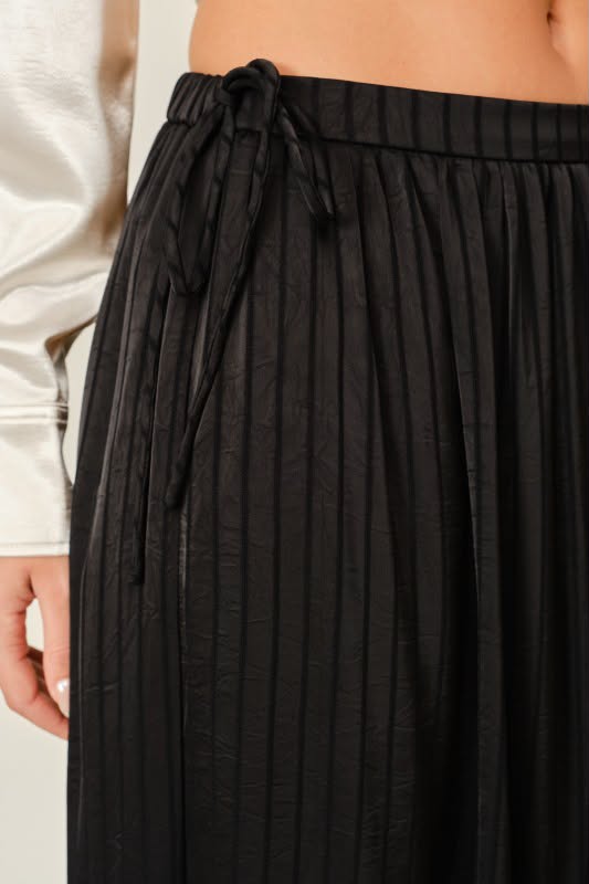 Satin striped Balloon Bubble Pants