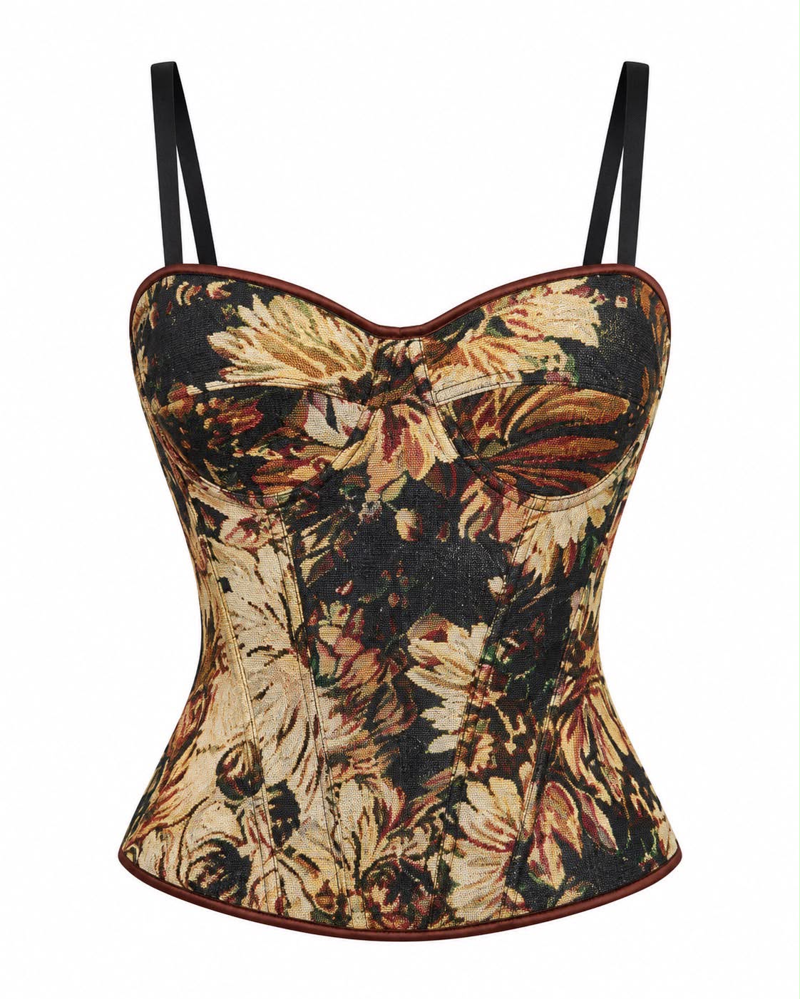 Dark flower top