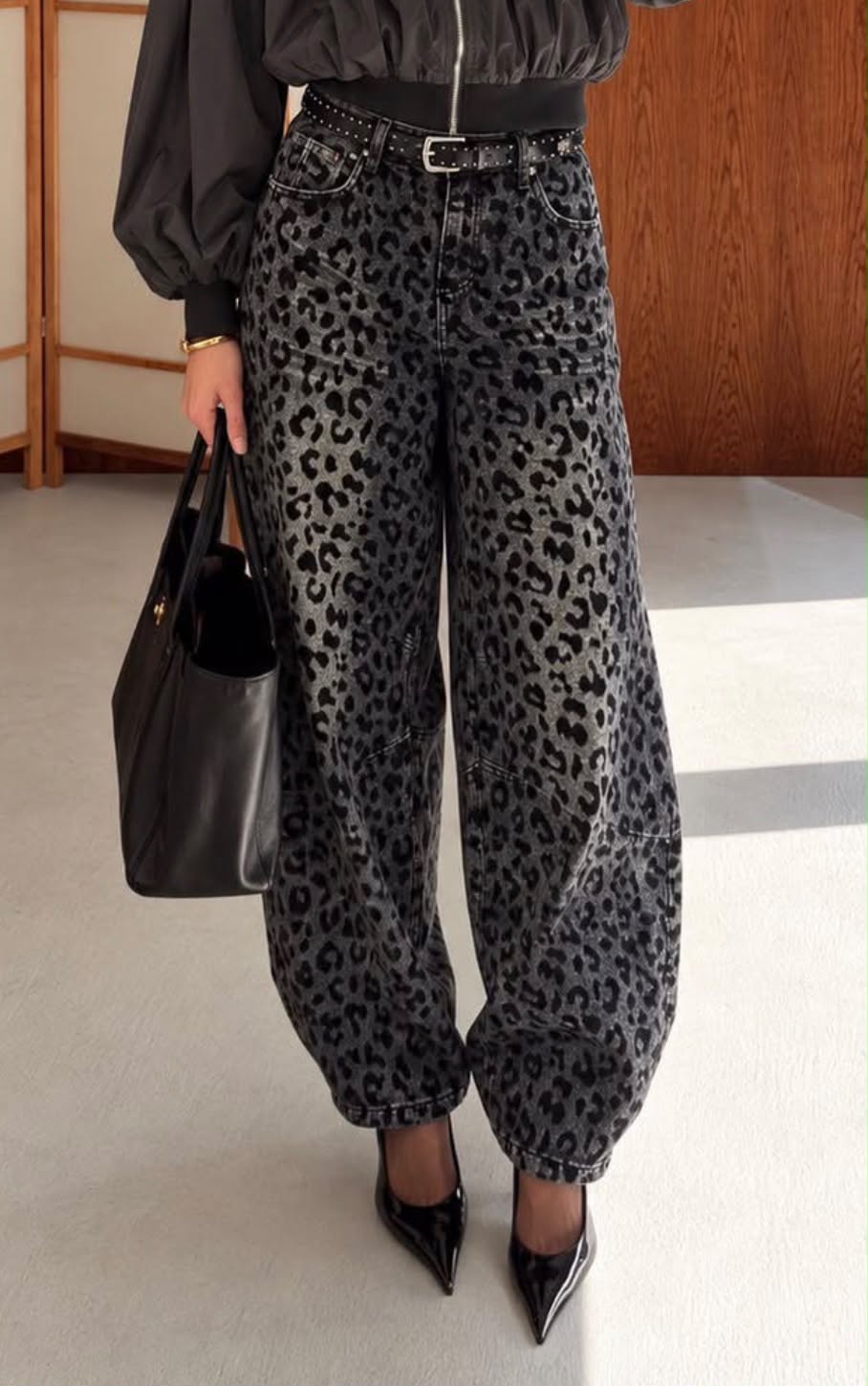Jeans Barrel Leopardo