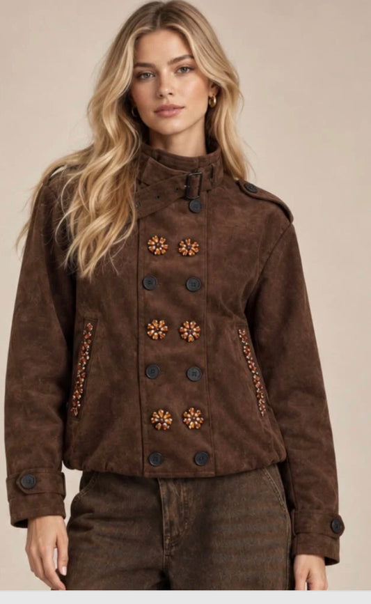 Rosalin Brown Jacket