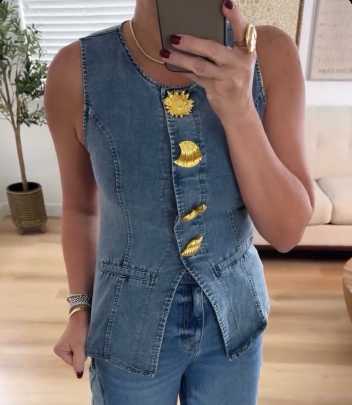 Luna denim Vest