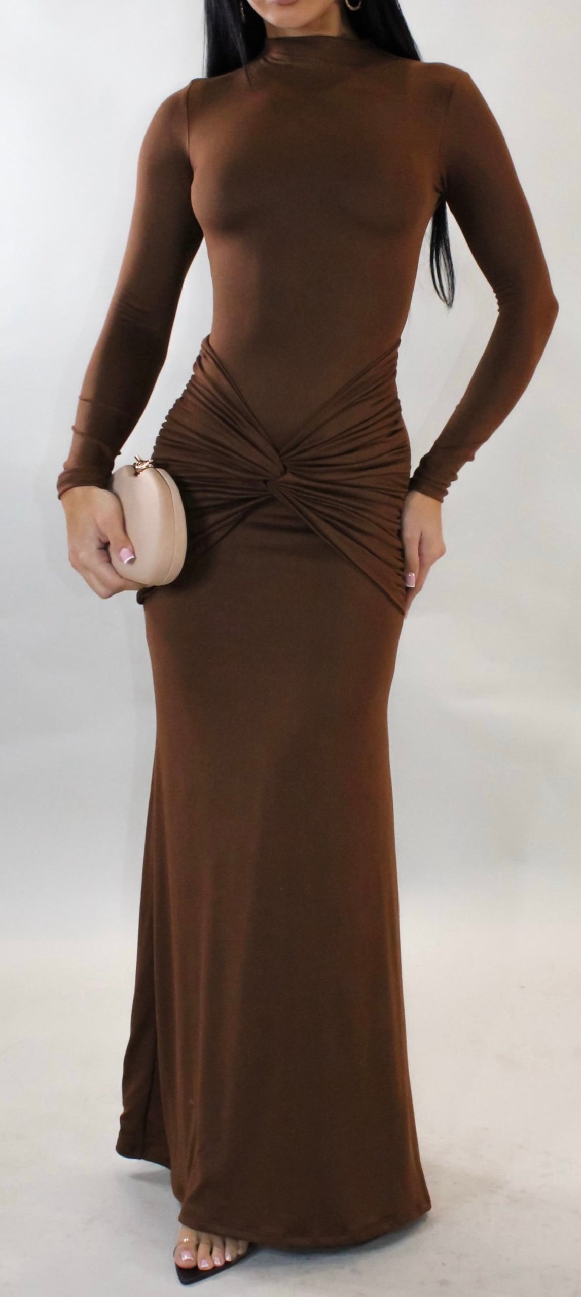 Ava brown dress