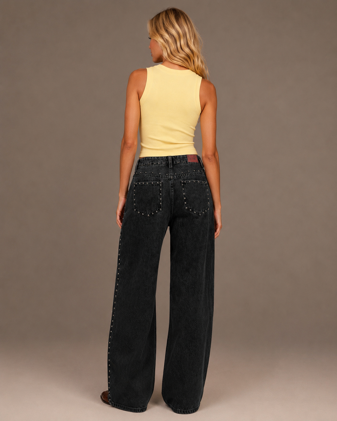 Denim black jeans