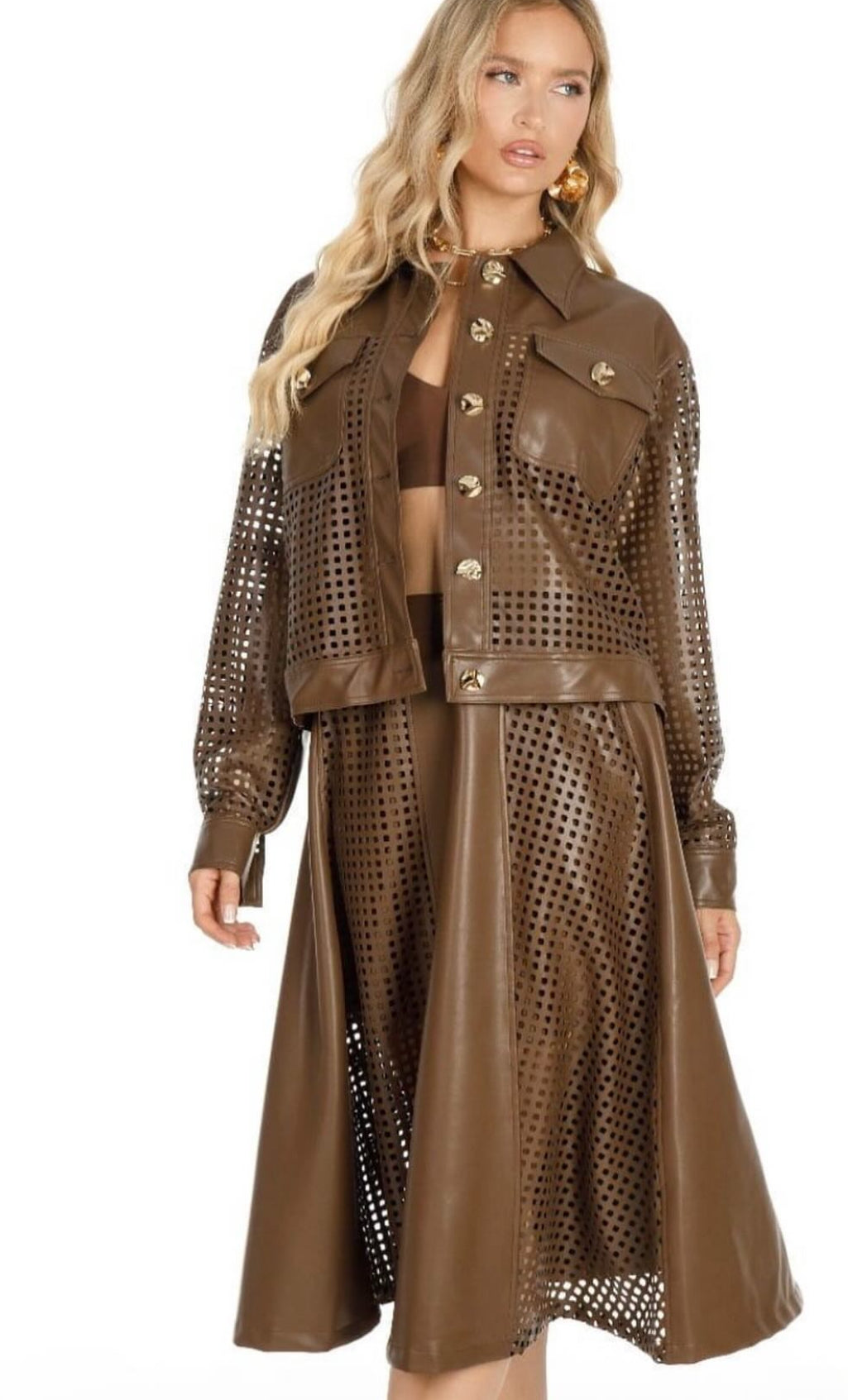 Leather Skirt MIA Set