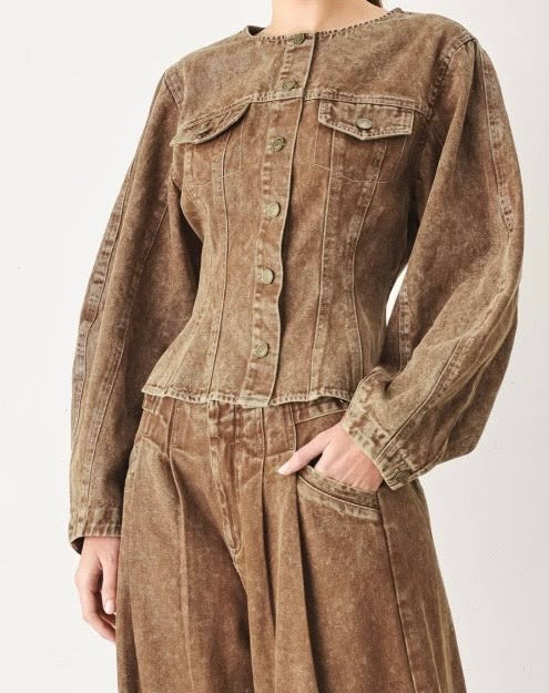 Verona denim brown Set
