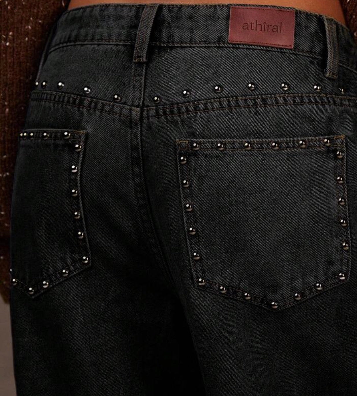 Denim black jeans