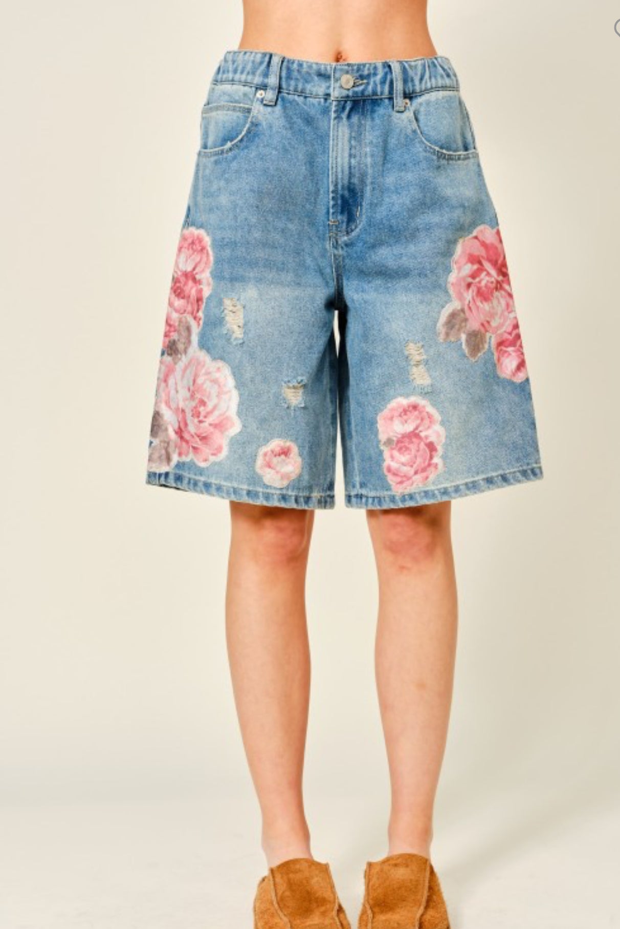 Spring denim Bermuda