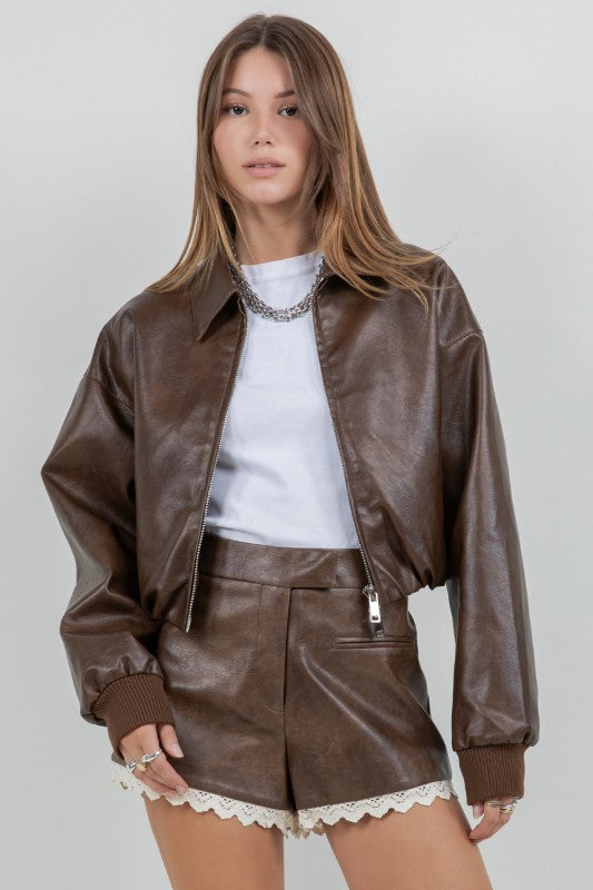 Victoria leather Jacket