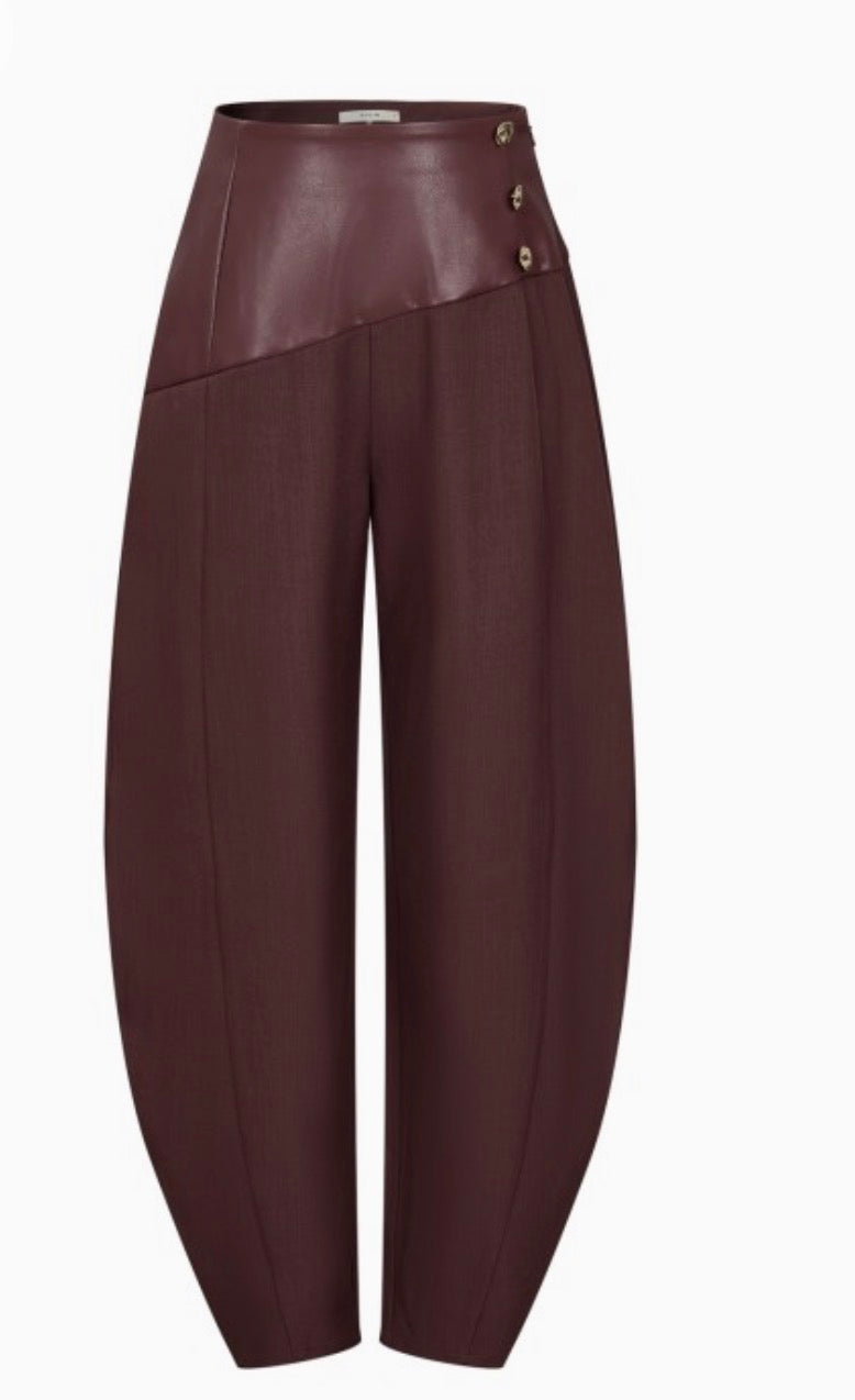 Burgundy loa pants