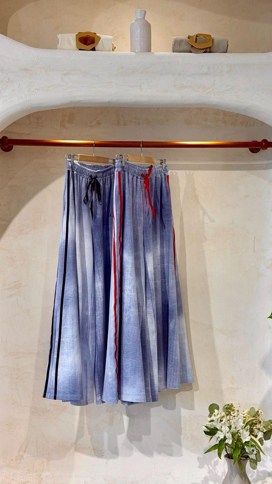 LINES DENIM PANTS