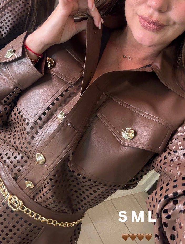 Leather Skirt MIA Set