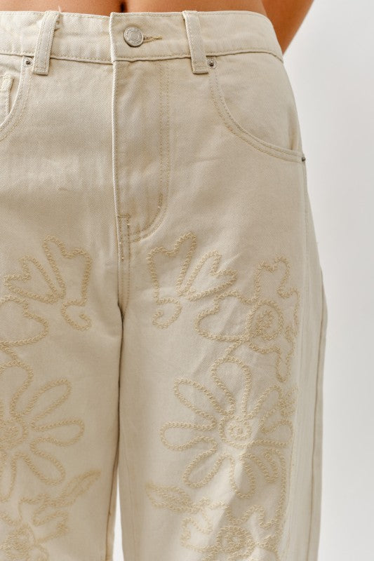 Leila Beige Jeans