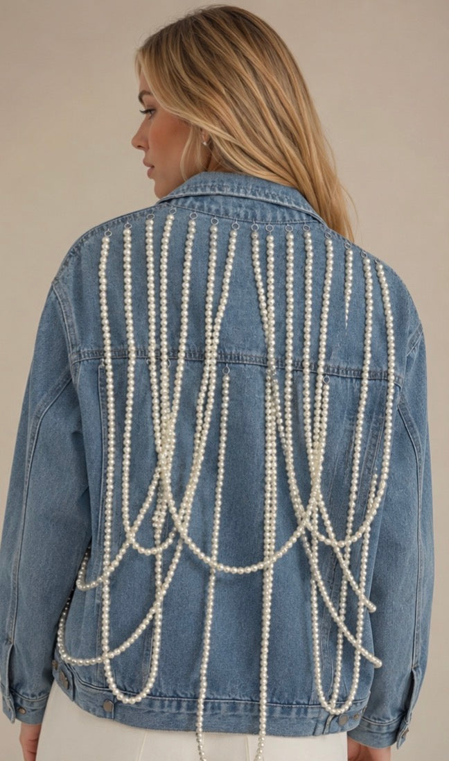 JACKET DENIM PERLA