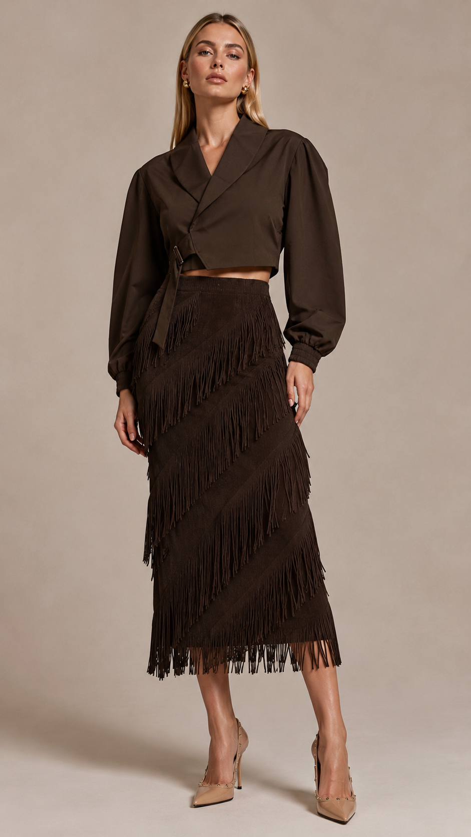 Linda fringed skirt