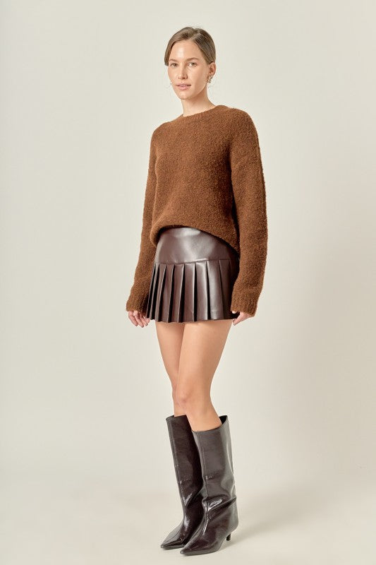Mia Leather Skirt