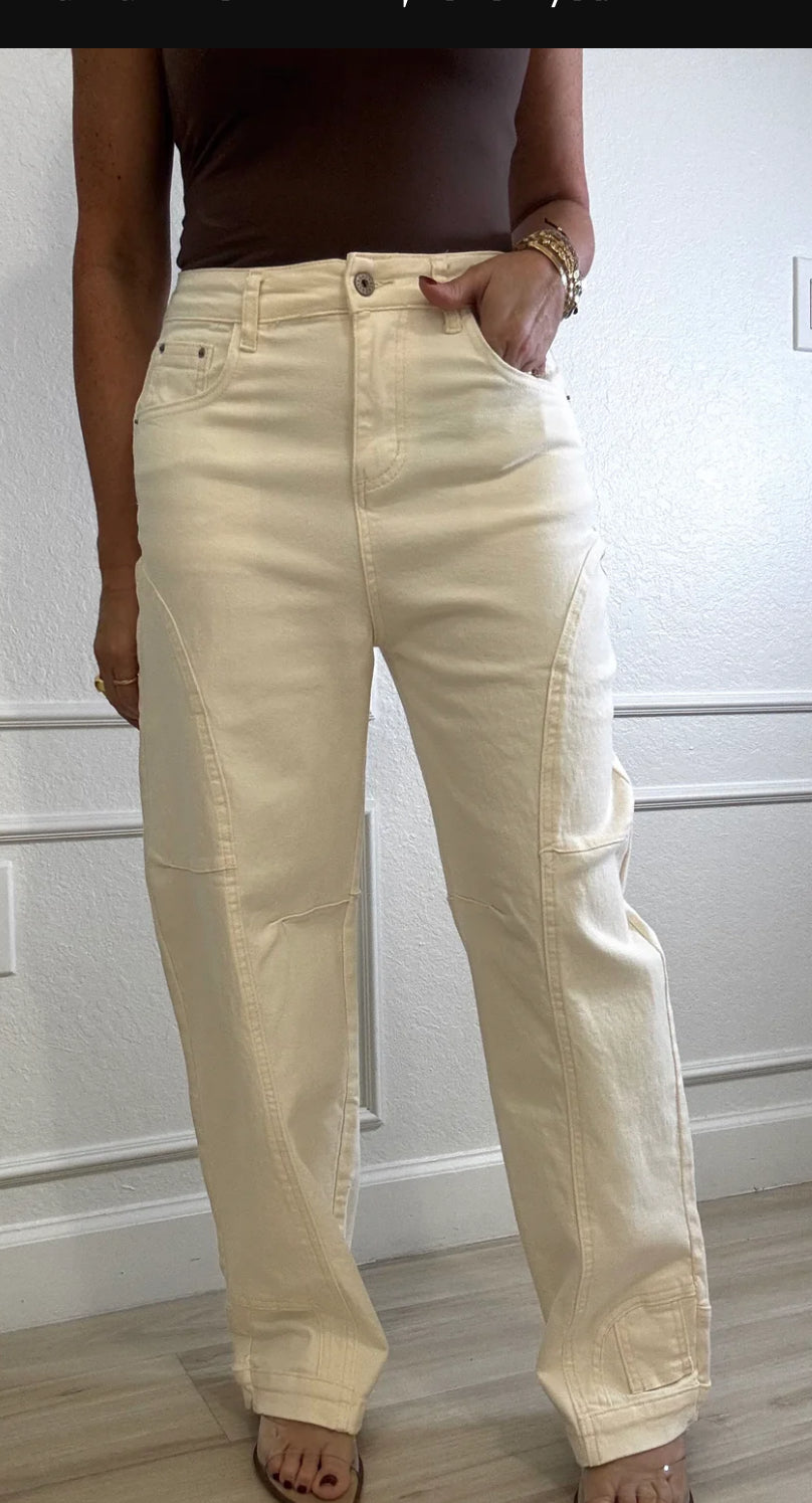 OLIVIA IVORY JEANS