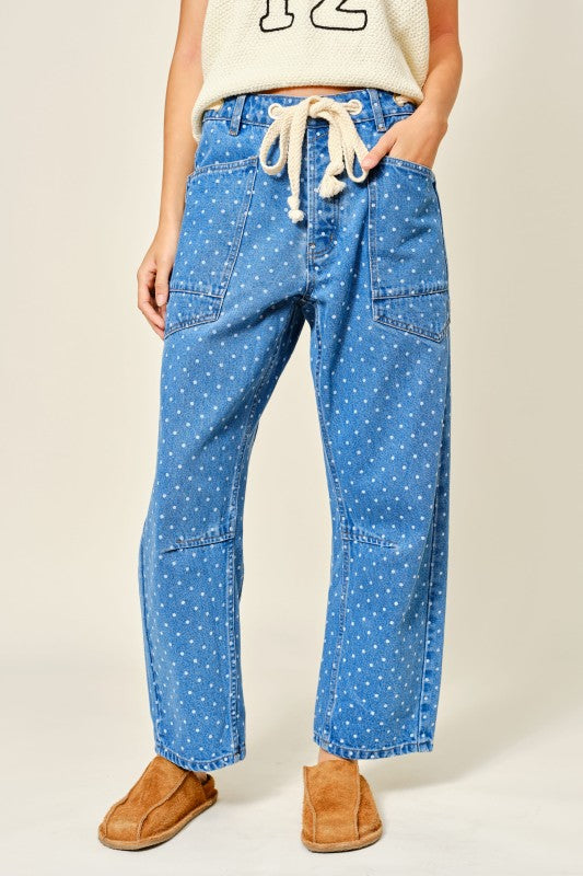 BARREL DOTS JEANS