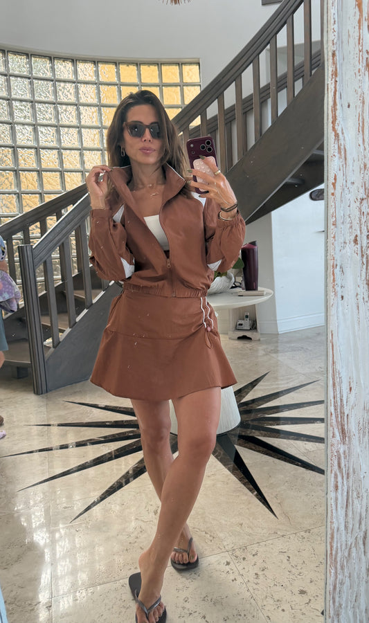 Perla comfy skirt set