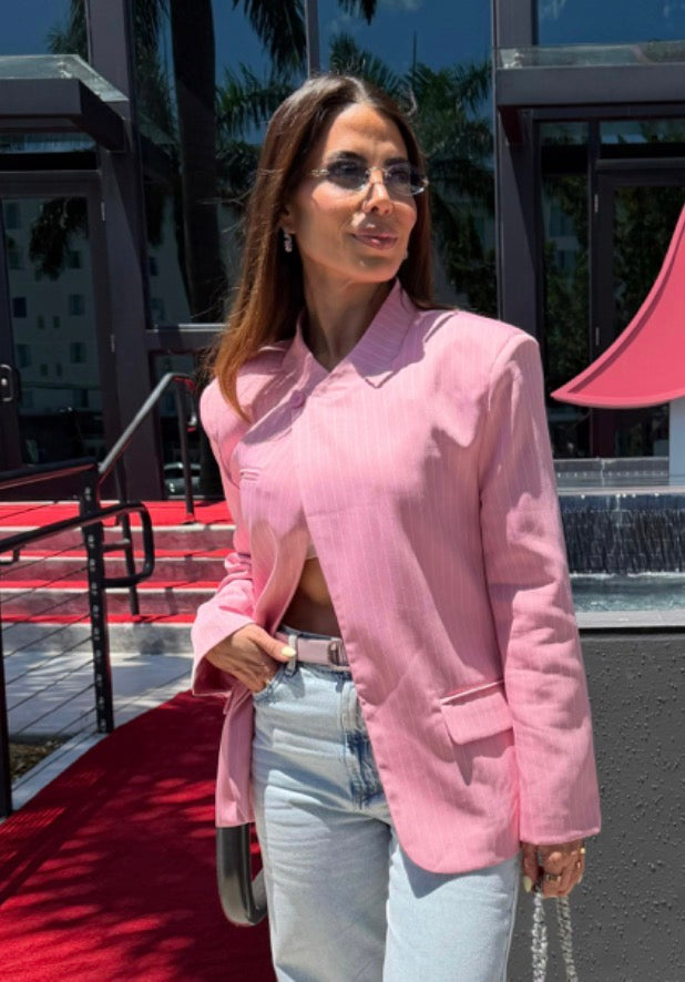 Asimétric stripe Blazer