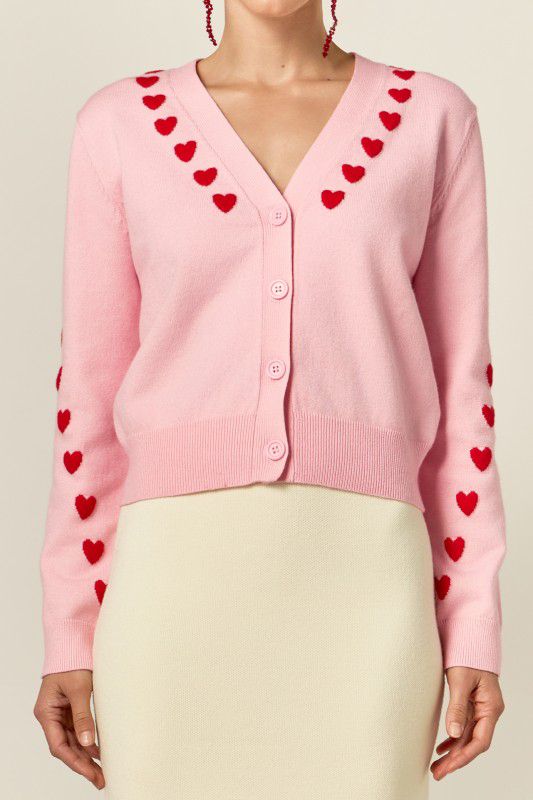 HEARTS CARDIGAN