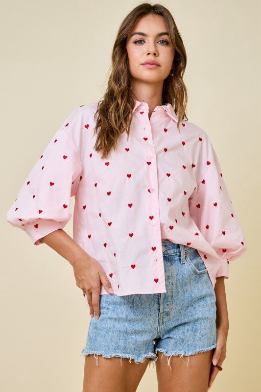 LOVELY HEARTS BLOUSE