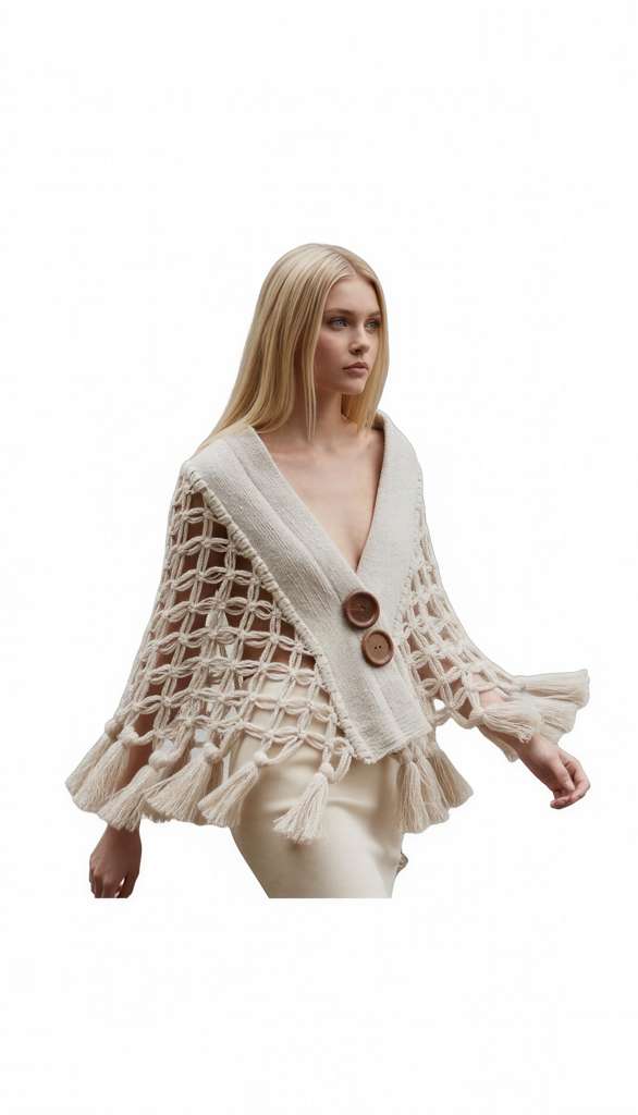 LATTICE GRACE SWATER (PONCHO)