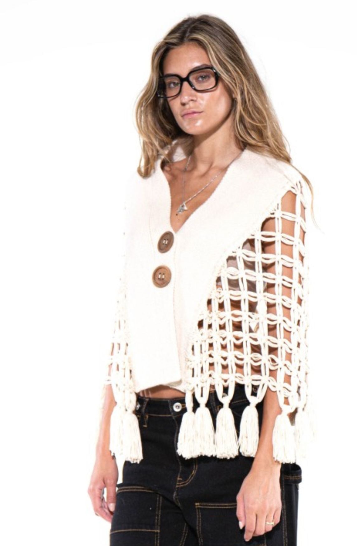 LATTICE GRACE SWATER (PONCHO)