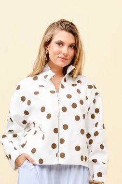WHITE DOTS JACKET