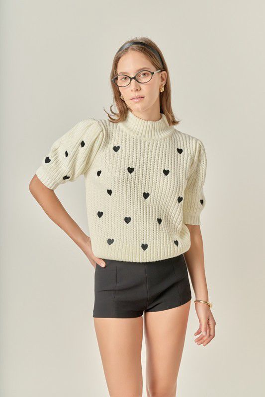 BLACK HEARTS sweater