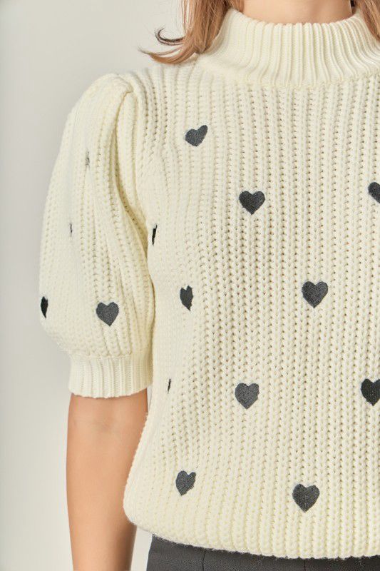 BLACK HEARTS sweater