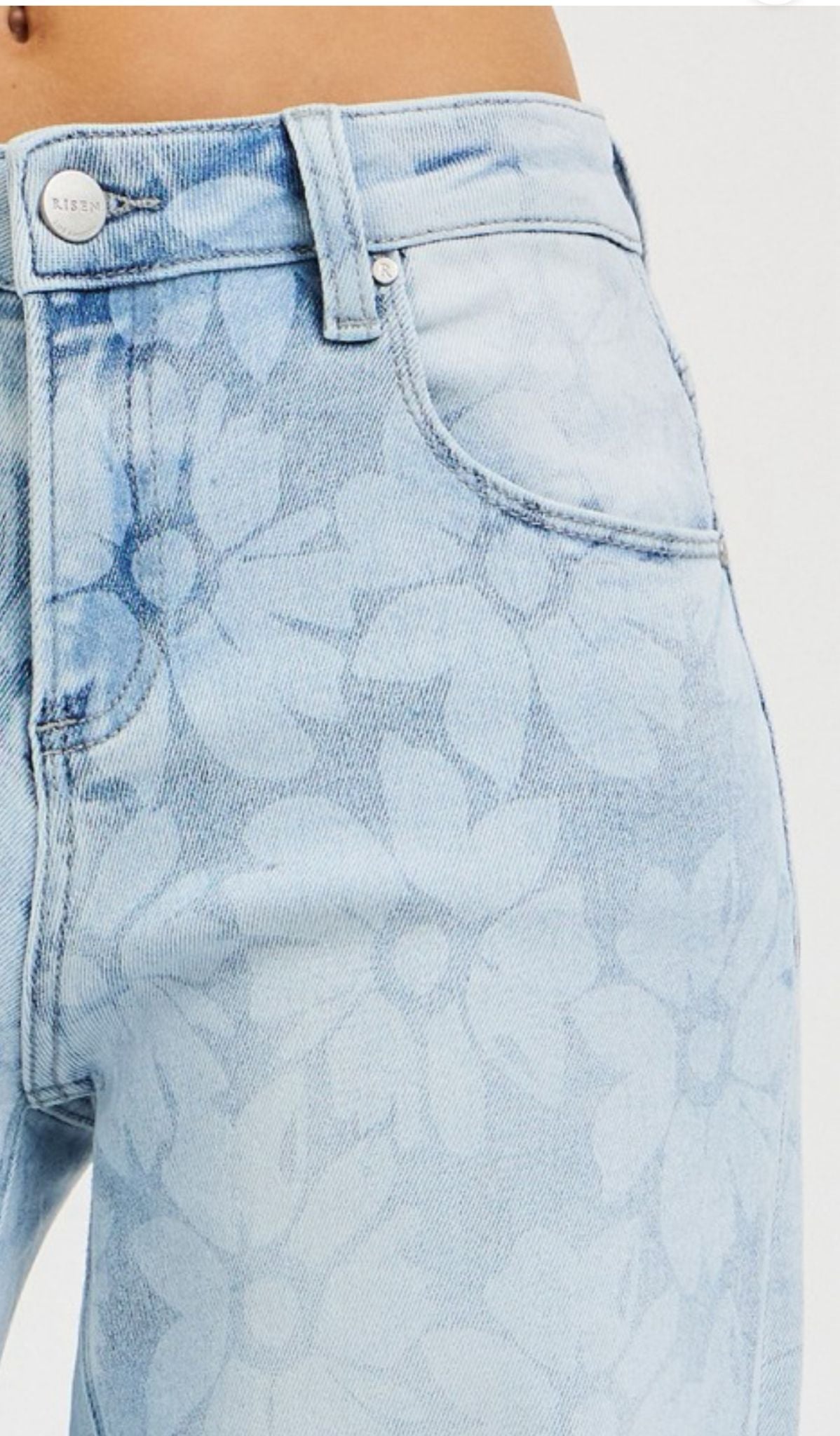 SOFIE DENIM FLORAL PANTS