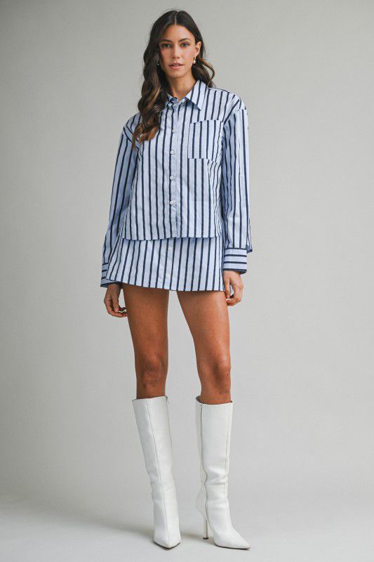 LINE SET SHORT SHIRT