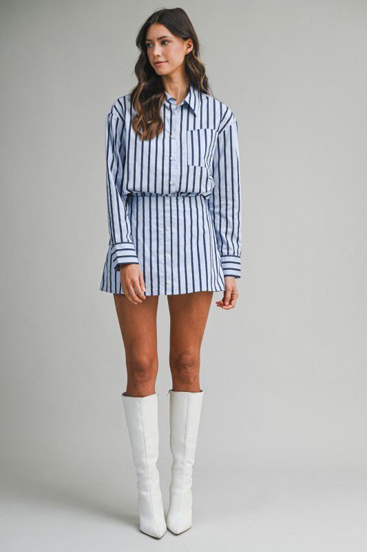 LINE SET SHORT SHIRT