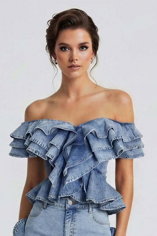 ELISABETH DENIM TOP