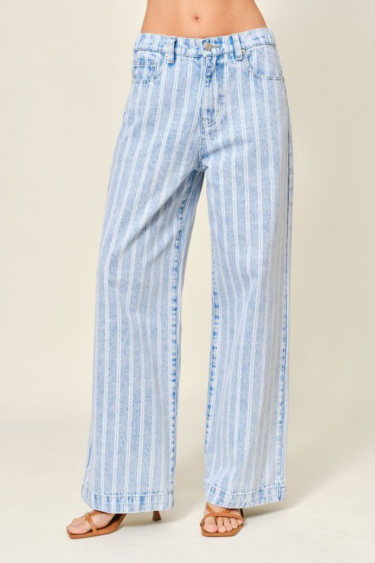 DENIM WHITE LINE PANTS