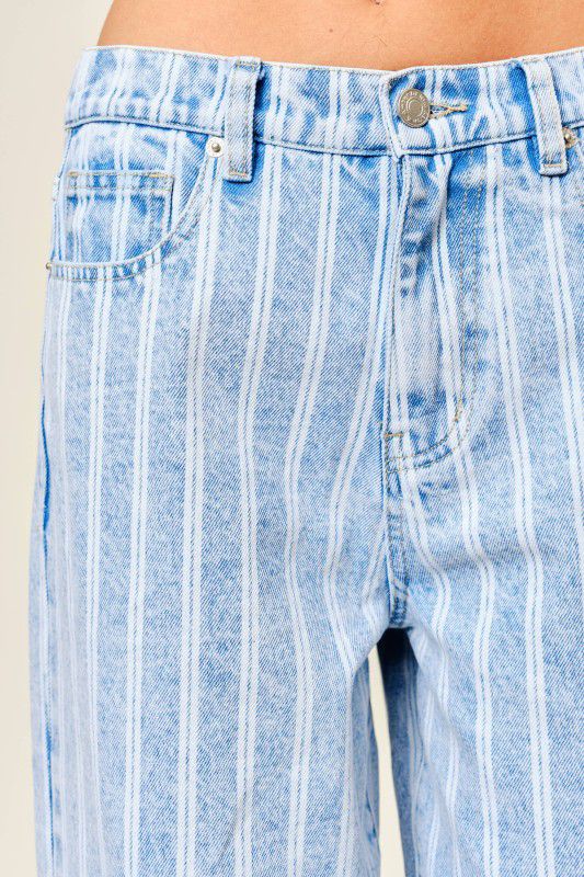 DENIM WHITE LINE PANTS