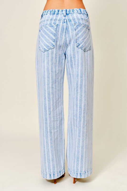 DENIM WHITE LINE PANTS