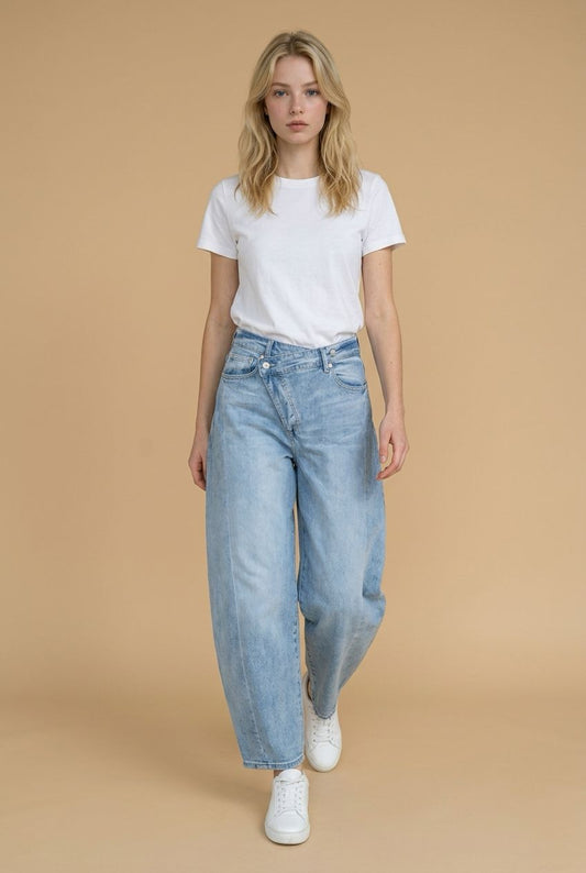 KARIM BARREL ASIMETRIC JEANS