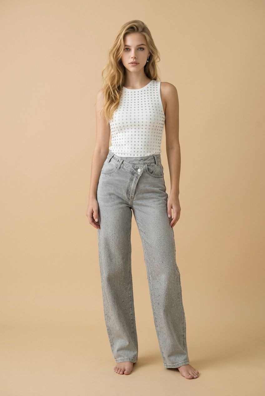 ASIMETRIC JEANS