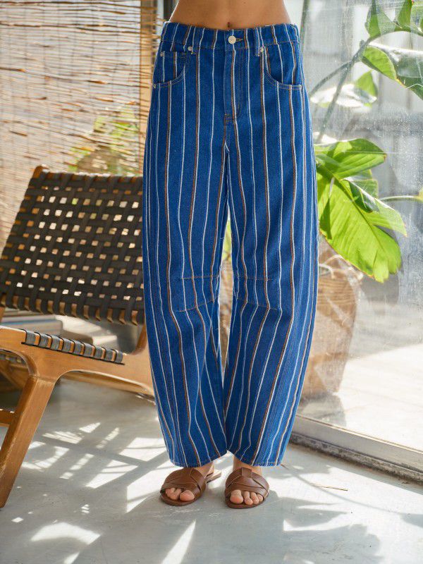 LINES BARREL DENIM JEANS